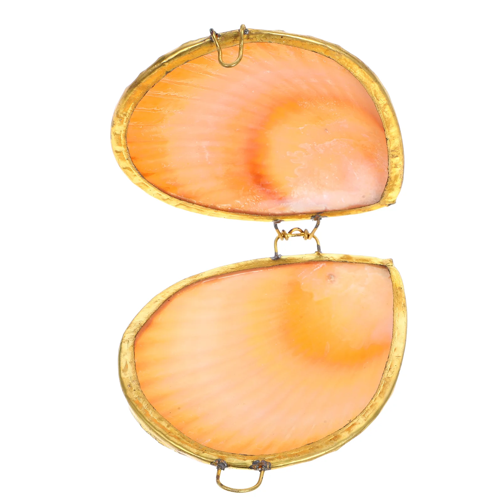 

Natural Shell Storage Box 2pcs Shell Shaped Jewelry Case for Earrings Bracelets Display Elegant Trinket Holder Non Deformation