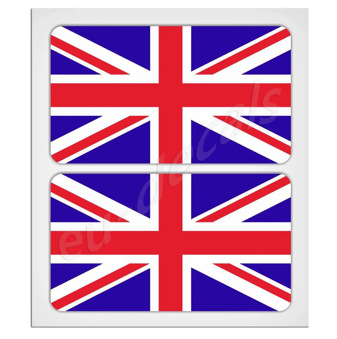 

For 2X70mm-2.76" UK Union Jack flags Laminated Decal Sticker triumph garage tool box