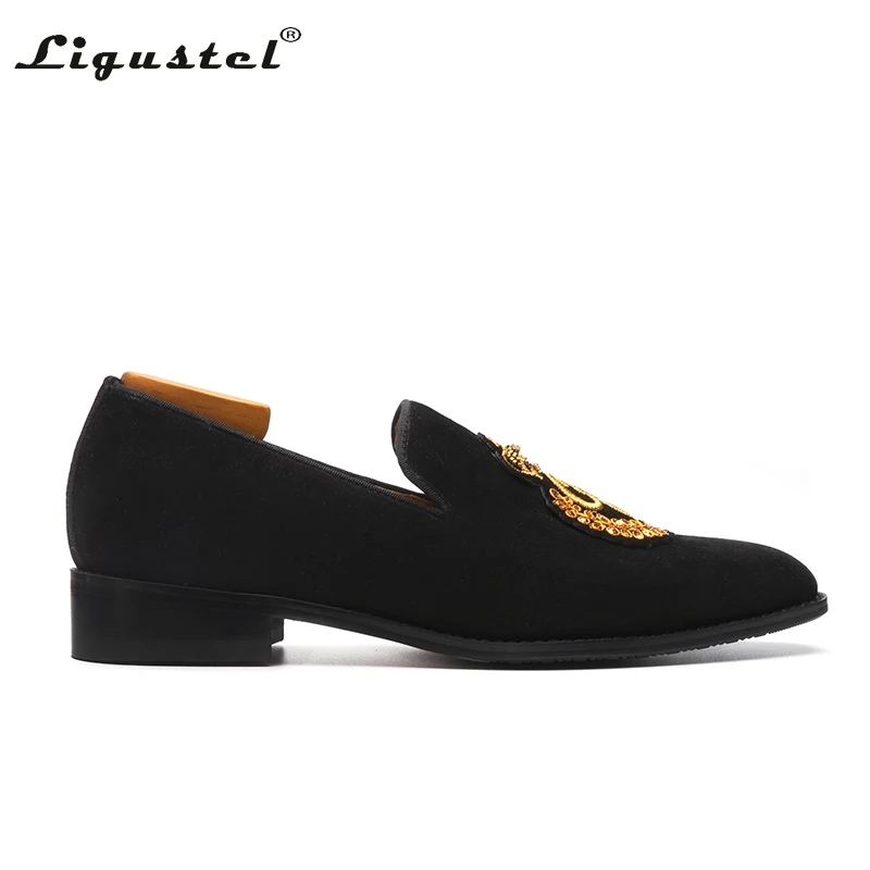 Italian Men Formal Shoes Designer Luxury Casual Shoes Slip on Fashion Wedding Party Prom Black Loafers Free Shipping Man Shoe