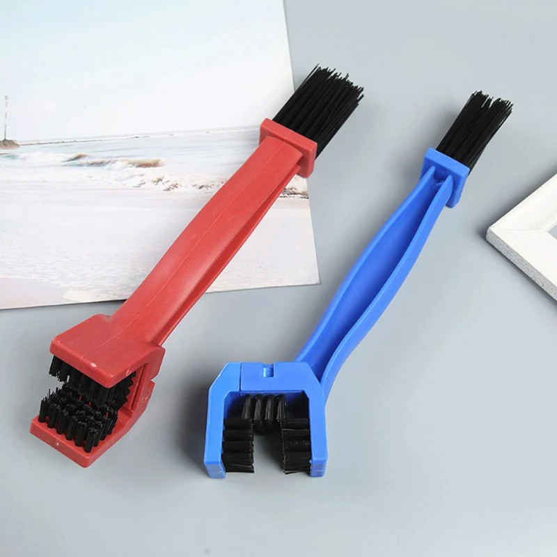 Detergente per catena per bicicletta portatile Spazzola per pulizia catena per bici da strada per moto Strumento per pulizia bicicletta Strumenti