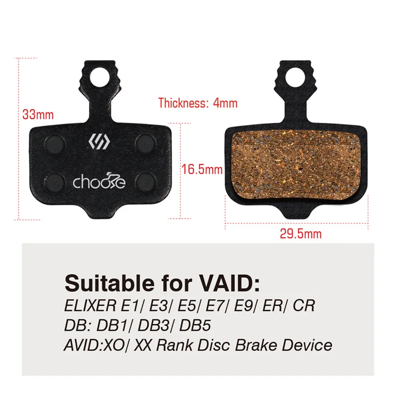 CNC MTB Mountian Bike Disk Brake Pads For SRAM AVID E1/3/5/7/9 ER/CR Elixir Bicycle Disc Brake Pad EB67