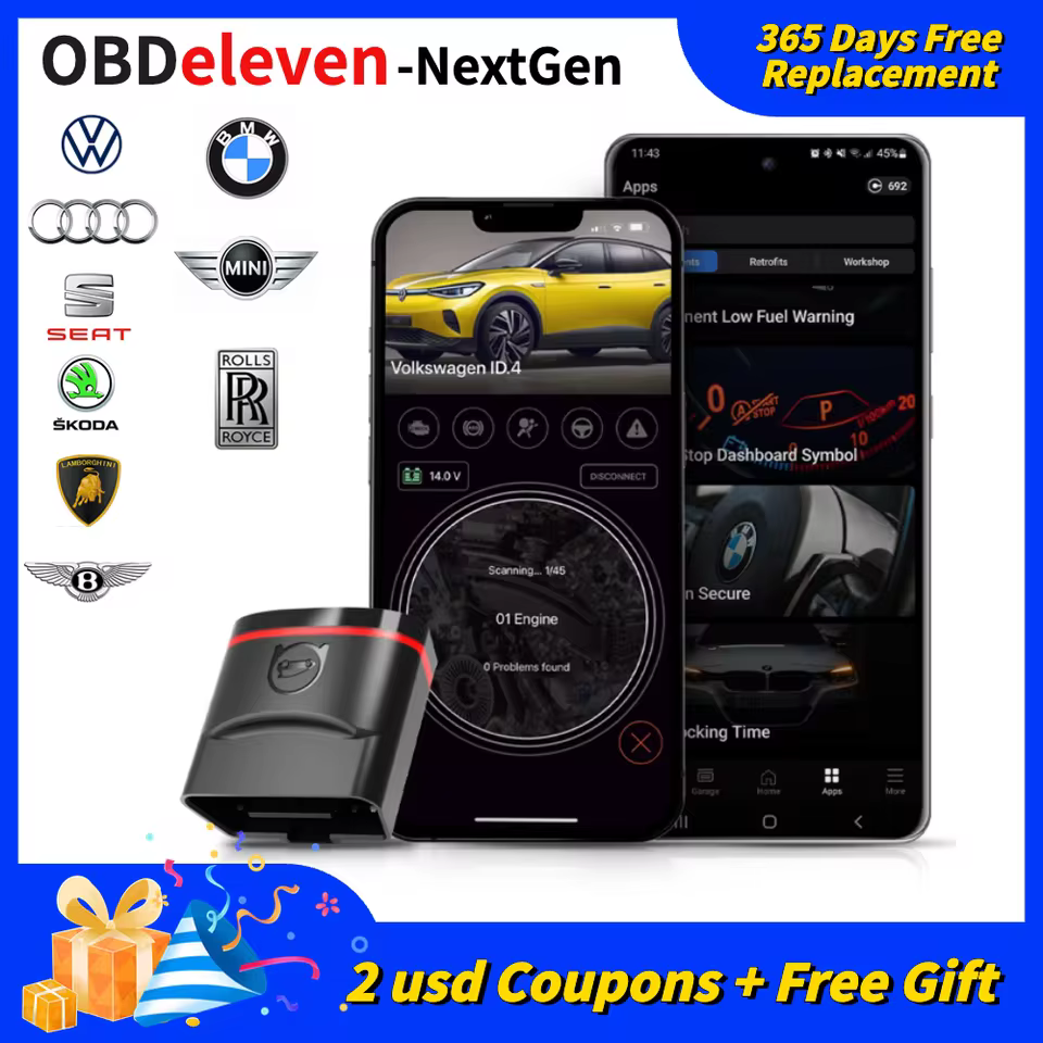 OBDeleven PRO OBD11 OBD eleven Obdelevent Nextgen DeviceOBD2 Diagnostics Volkswagen For IOS VW Polo Golf /BMW/Audi /Seat /Skoda