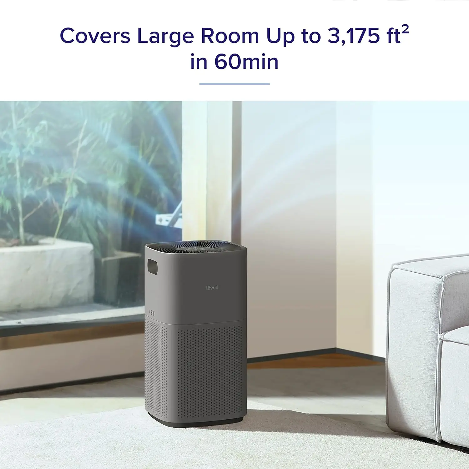 LEVOIT Air Purifiers for Home Large Room, Covers Up to 3175 Sq. Ft, Smart WiFi and PM2.5 Monitor