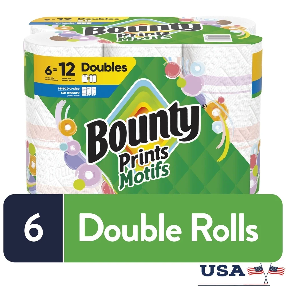 

Select-A-Size Paper Towels 6 Double Rolls 82 Sheets Durable Texture Absorbent Quick Clean Tough Projects Household Use