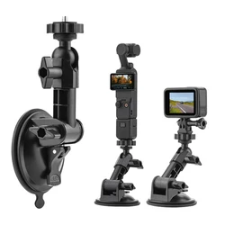 Car Holder For DJI Osmo Action 6 5 Pro 4 Insta 360 X5 X4 ACE PRO 2 Phone Stand Camera Windshield Mount Driving Recorder Bracket