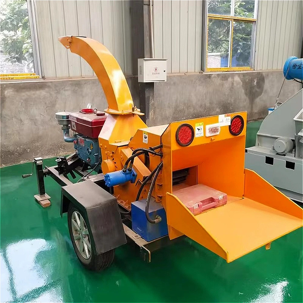 Hot-selling Factory Direct Sales Forestry Machinery Timber Branch Shredder Tree Branch Cutter and Slicing Machine.