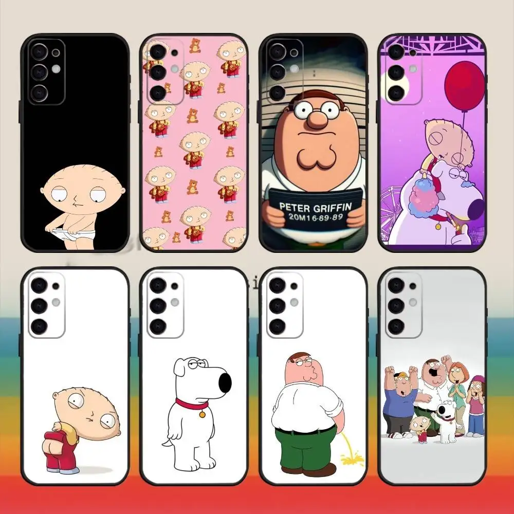 

F-Family Funny Guy Phone Case For Samsung S25,S24,S21,S22,S23,S30,Ultra,S20,Plus,Fe,Note,10,9,5G Black Cover