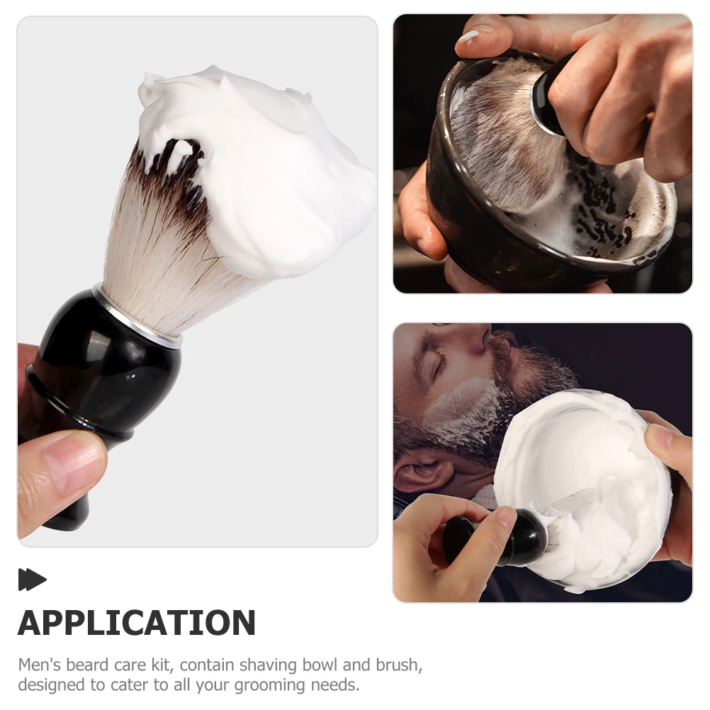 

1 set Shaving Bowl Kit Beard Men'S Shaving Accessories Care Men Accessories Cleaning Grooming Foam Set Daily Life
