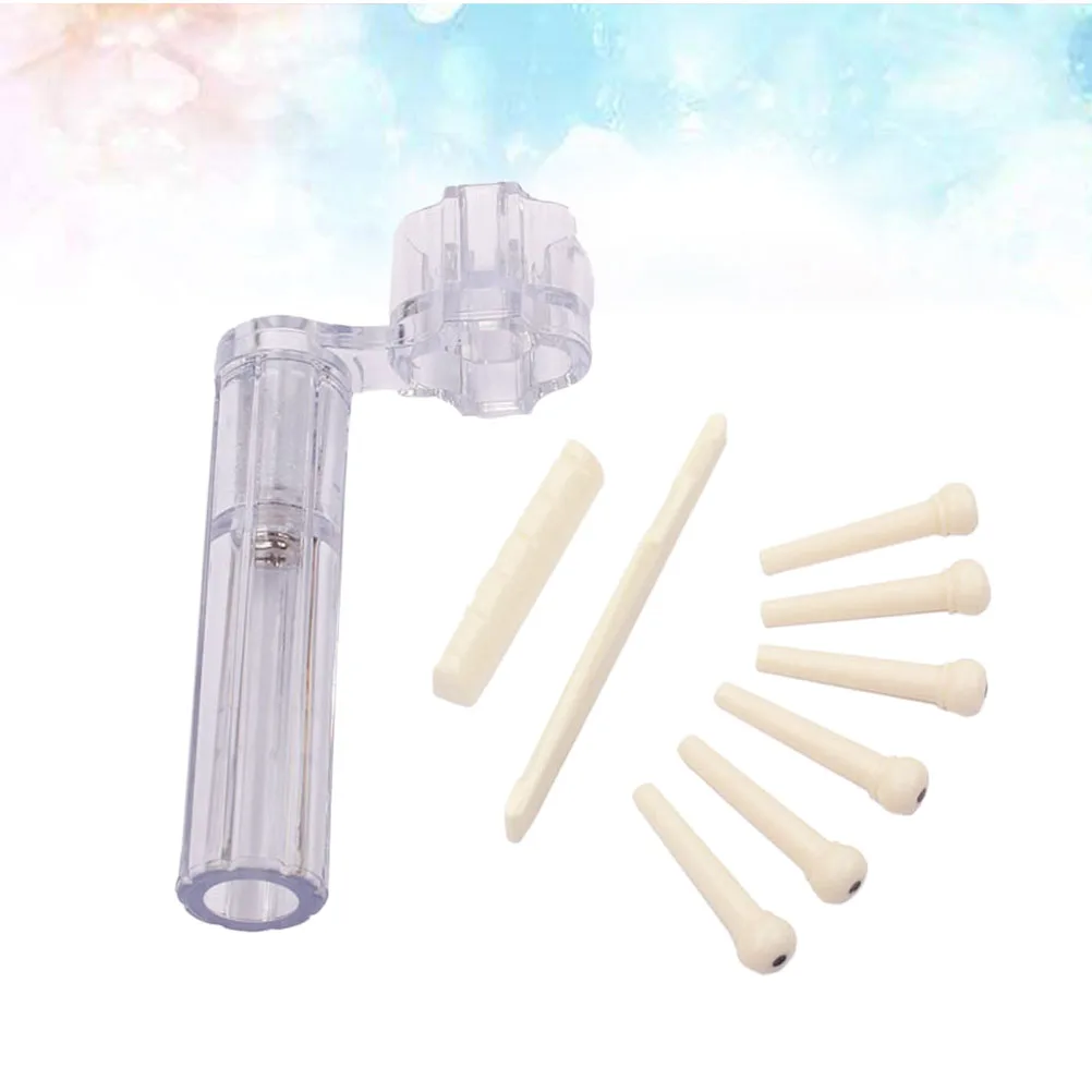

Guitar Customization Saddle and Nut Kit String Replacement Accessory Transparent
