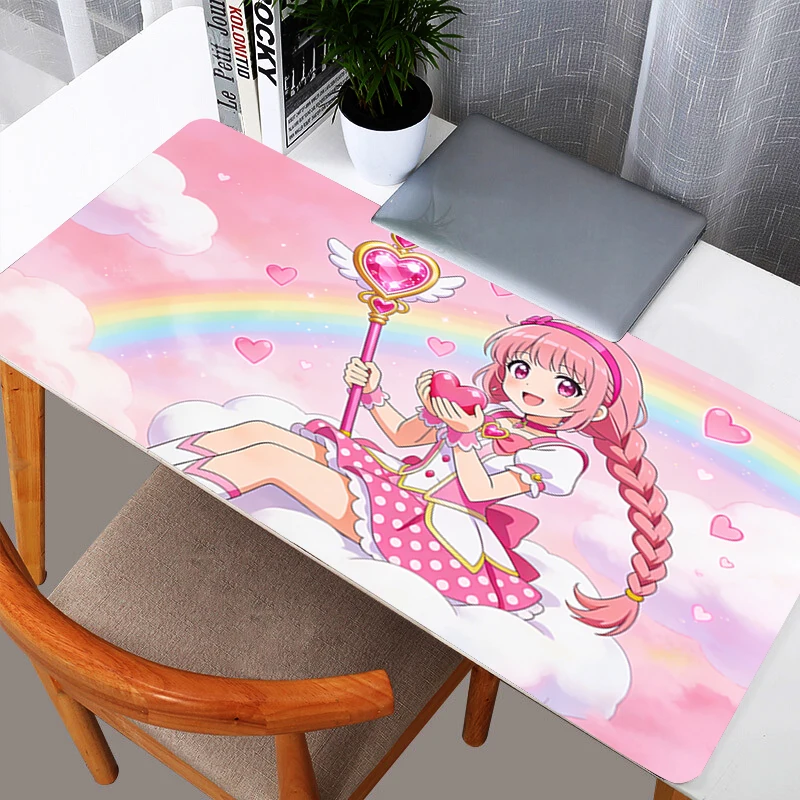 90x40cm Mouse Pad Pretty Cure girl Gaming Accessories PC Game alfombrilla Computer Desk Mat Laptop Varmilo Keyboard Pad Mousepad