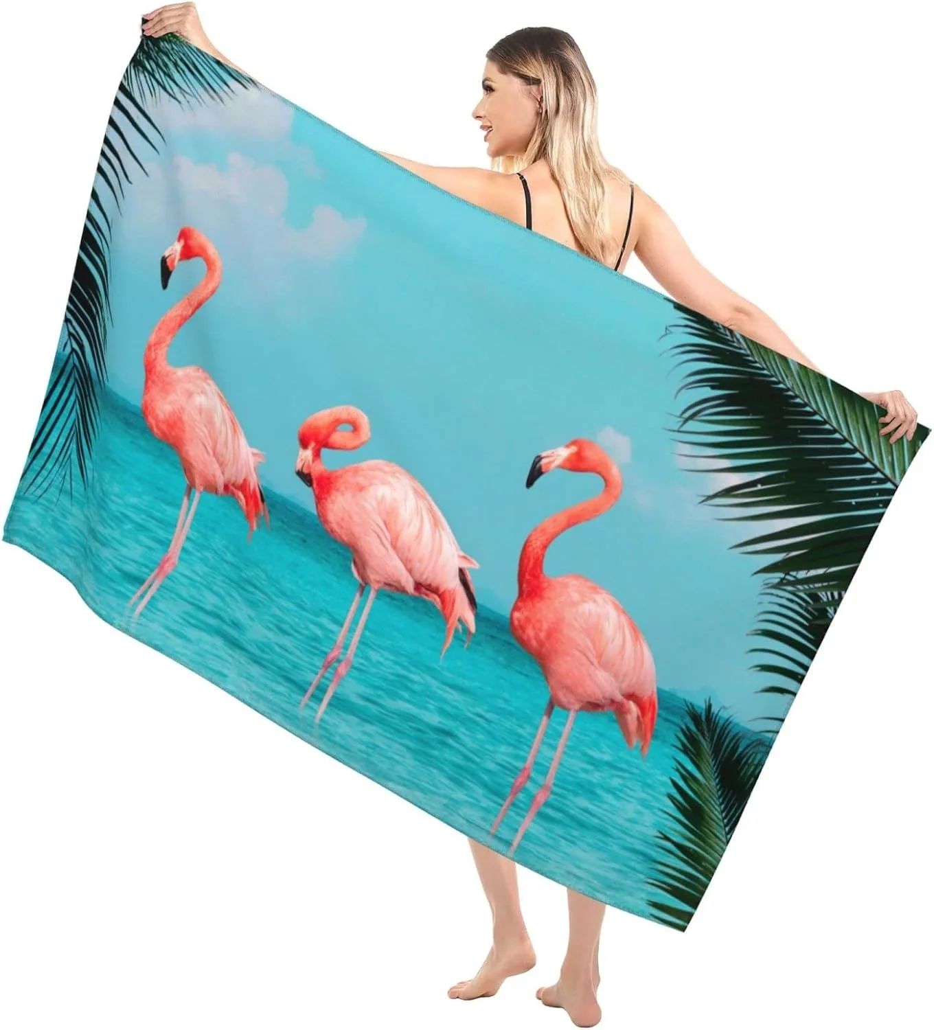 Cute Flamingos Beach Towel for Family stuffs friends Gifts Quick-Dry For Bath Yoga Tourism Beach GYM Camping Swimming towels