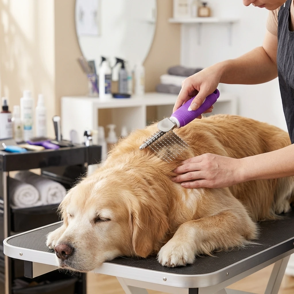 Hair Care Tips - Pet Dematting Comb Stainless Steel Safe