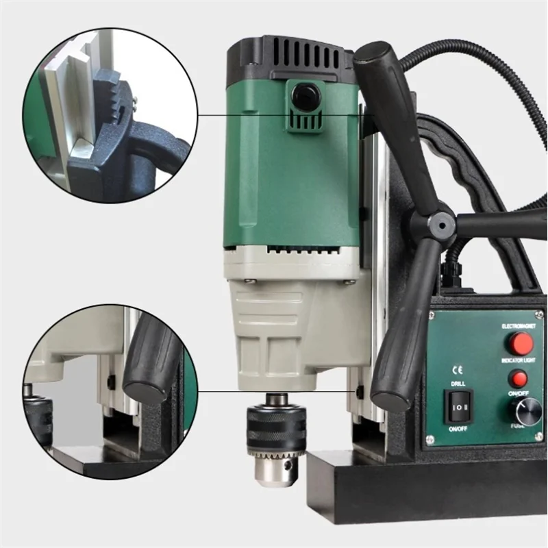New 220V JG-13/16 Magnetic Drill Industrial Electric Drill Tapping and Coring Drilling Range 13/16mm Portable Electric Mag Drill
