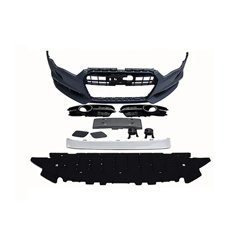 

Suitable For 16-18 Audi A6L Upgrade S6 Large Surround Front Bar Assembly Middle Net Rear Baffle