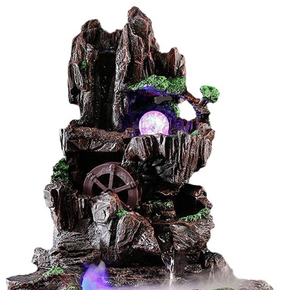 

2Pcs Crystal Ball for Fountain Decorative Glass Sphere with Stand Aquarium Indoor Waterfall Ornament Home Use Feng Shui Ball