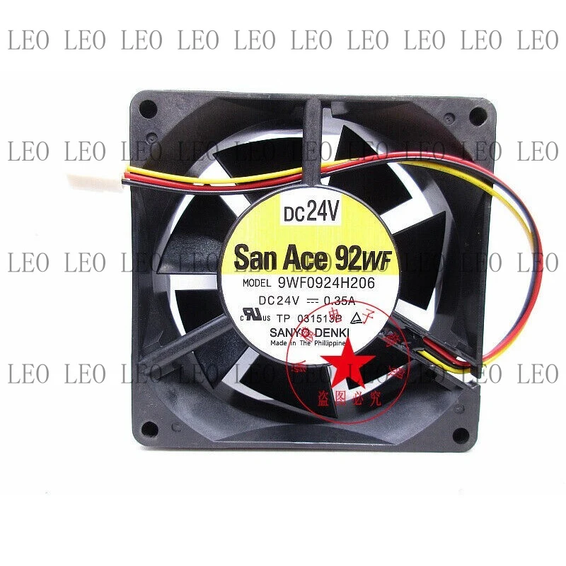 

SS For Sanyo 9WF0924H206 24V 0.35A 90mm waterproof inverter equipment cooling fan 3pin