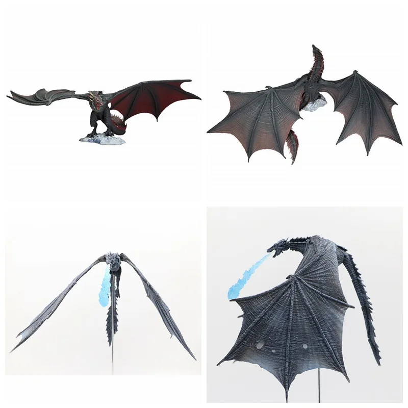 Nuevo y Popular Juguete de Dragón Negro Viserion de Juego de Tronos 2026, Figura de Acción Articulada, Modelo de Escritorio, Regalo de Cumpleaños