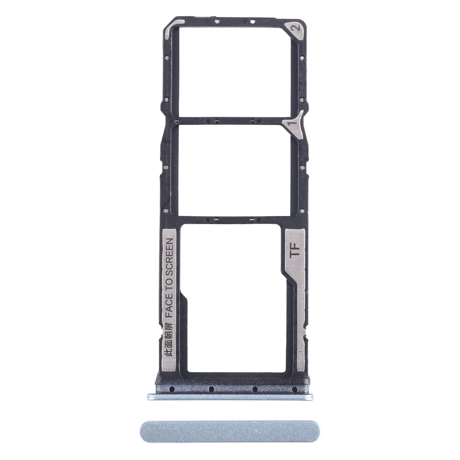 Voor Xiaomi Redmi 13C 4G SIM-kaartlade + SIM-kaartlade + Micro SD-kaartlade