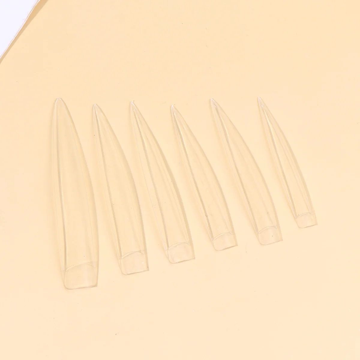 

120Pcs Artificial Nails Premium Quality Nail Art Extensions Easy Apply DIY Salon Long Transparent False Nails Fake Nail
