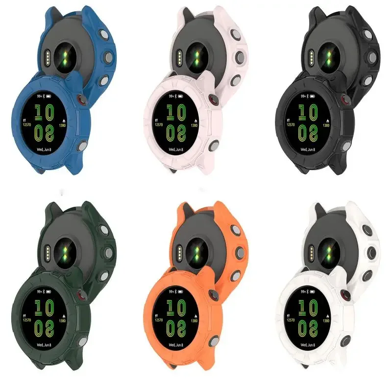 Silicone Case Cover For Garmin Forerunner 255 255S 955 Smart Watch Strap Soft Protective Bumper Protector Shell Accessories