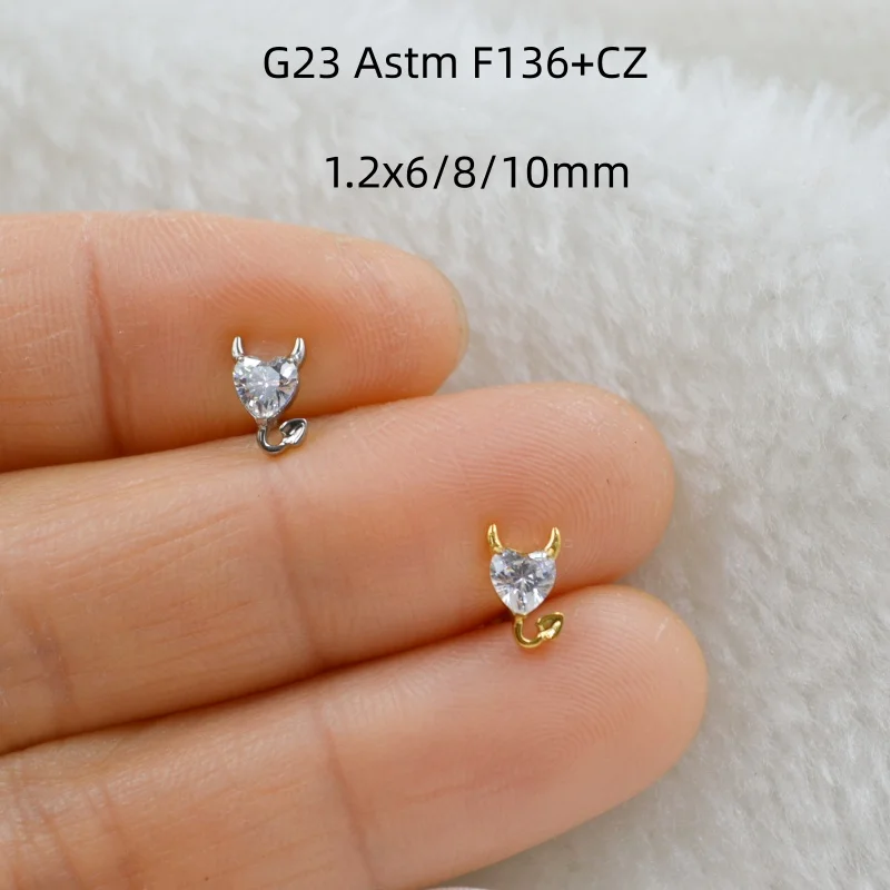 

10 шт., украшения для тела, новый G23, титановый пирсинг, CZ, драгоценные камни, губная серьга, штанга для ушей, спираль для козелка, ладья, штанги, ювелирные изделия для пирсинга