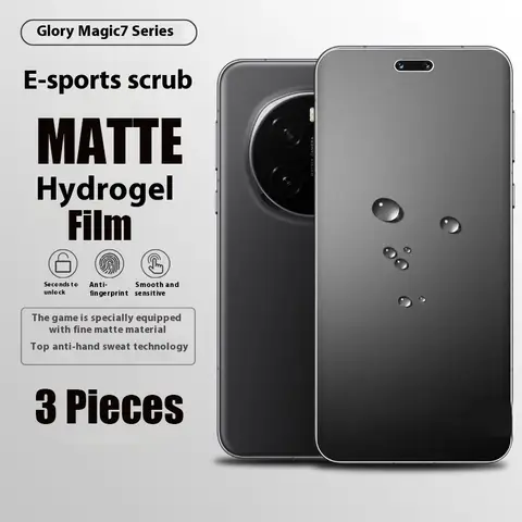 3 uds cubierta de pegamento completo película de hidrogel curvada Mate para Huawei Honor Magic7 6 5 Pro película protectora de pantalla de TPU Honor Magic7 6 5 Lite