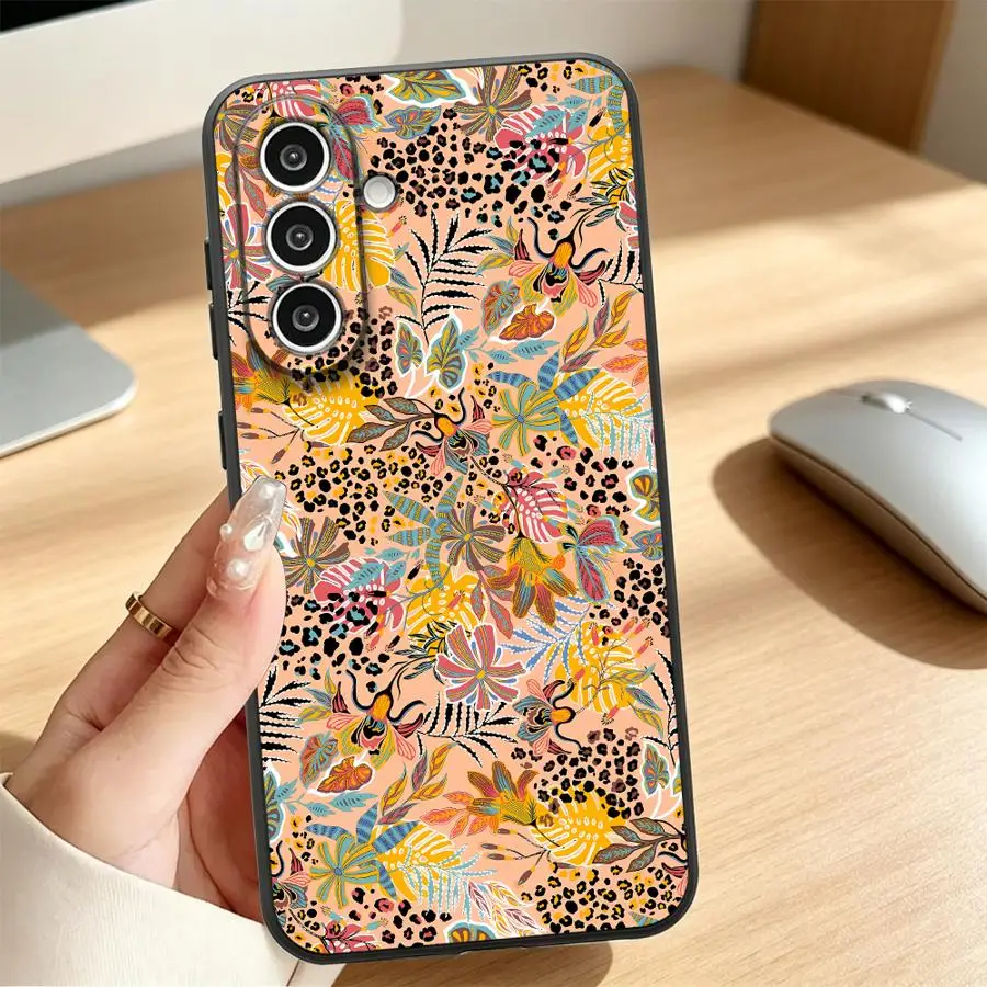 Phone Cover Case for Samsung Galaxy A57 A06 A15 A53 A17 A55 A05 A73 A51 A52 A36 A25 A16 A37 A23 A13 A41 A50 A70 A12 Leopard