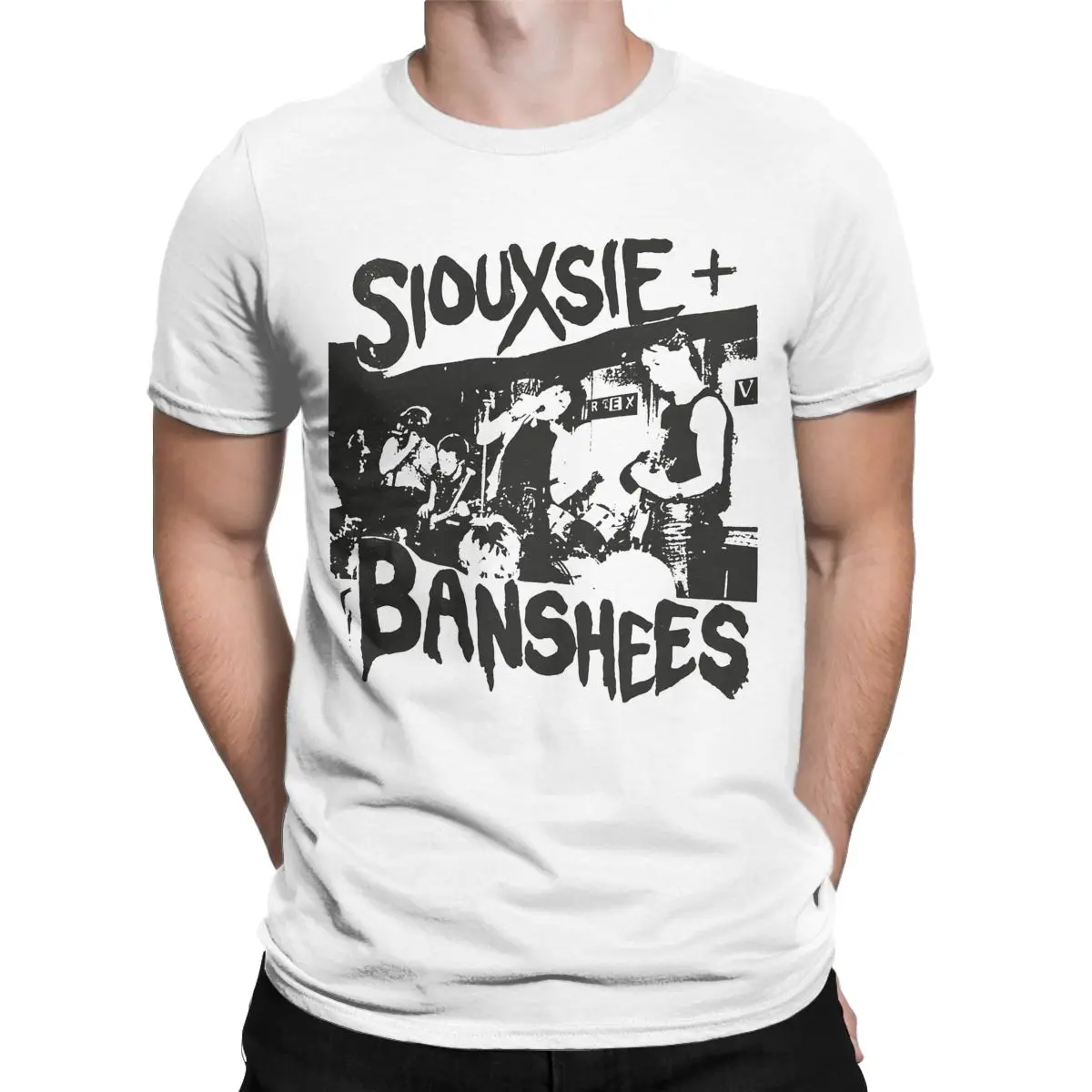 Men Siouxsie And The Banshees T Shirts 100% Cotton Clothing Casual Short Sleeve Crewneck Tees Unique T-Shirts