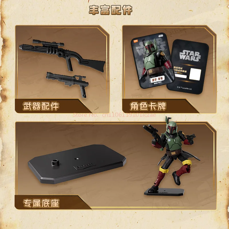 BLOKEES Star Wars The Mandalorian Ahsoka Din Djarin Vol.1 Poseablemodel Kits Figura de ação Halloween Presente de Natal 2025 Novo