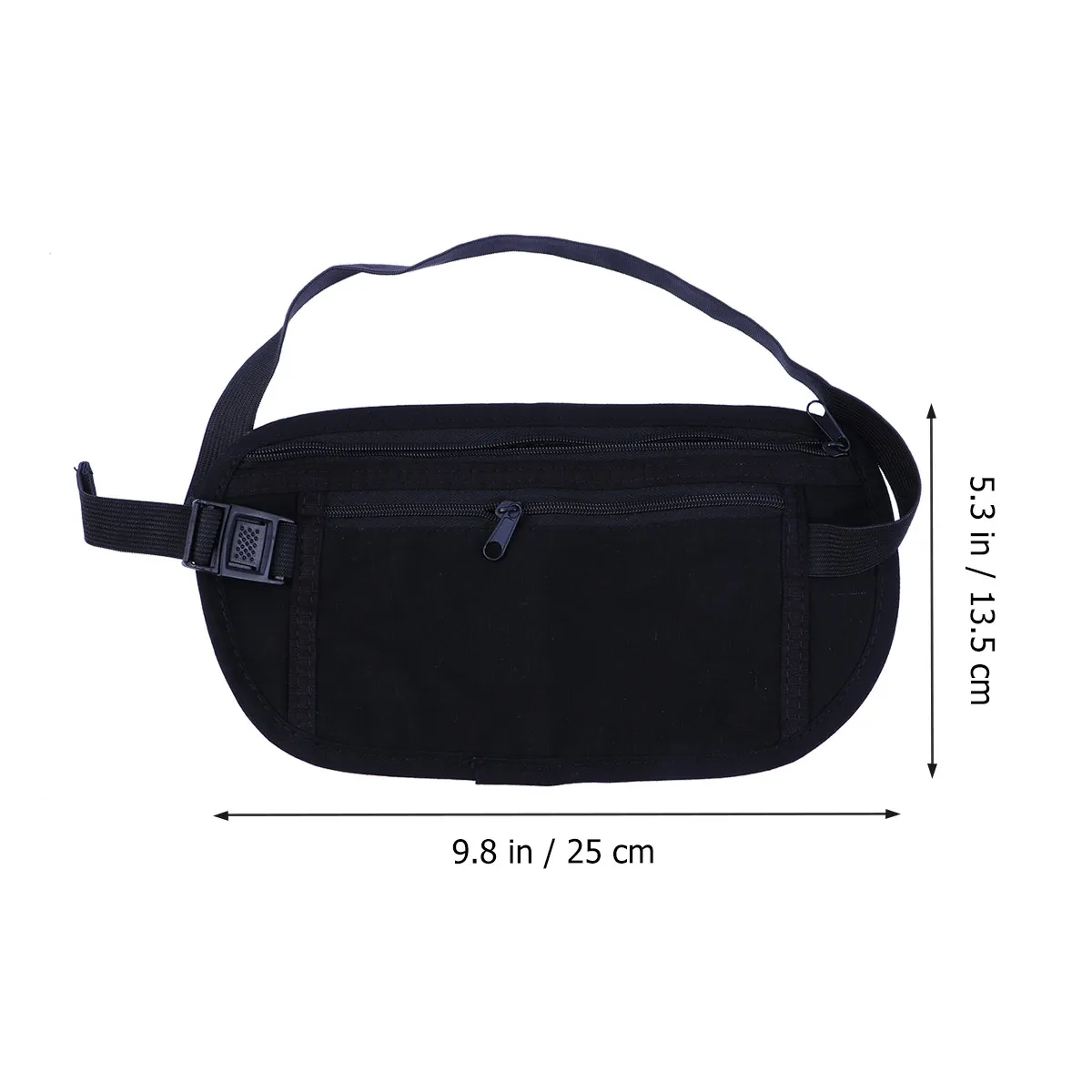 Running Waist Bag Outdoor Lightweight Waterproof Black Sports Fanny Pack for Hiking Jogging Walking Camping Outdoor Wasit Bag