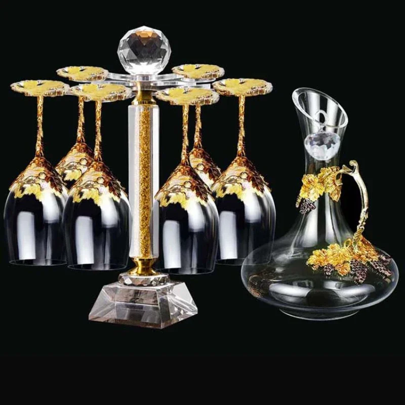 

Crystal glass decanter goblet