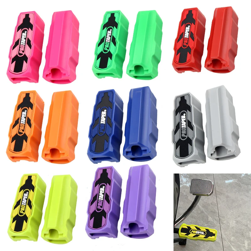 Foot Pad Pedal Start Foot Pegs Pad Accessories Rubber Cover For Gear Shift Shifter Lever Motorcycle For WY125 BAJAJACT100 CG110