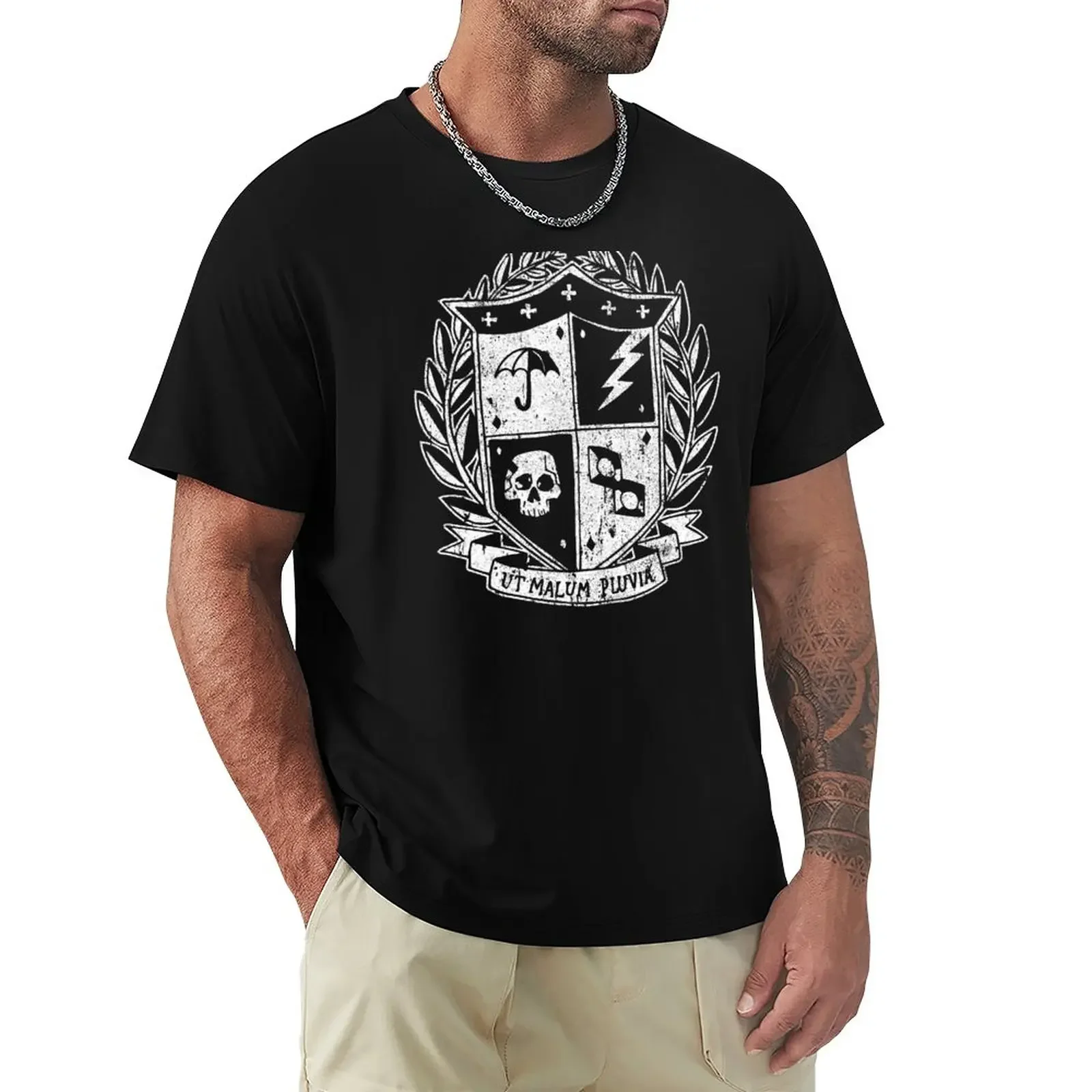 

Футболка Umbrella Academy Crest, футболки с рисунком рэпера, таможенные заготовки, набор мужских футболок