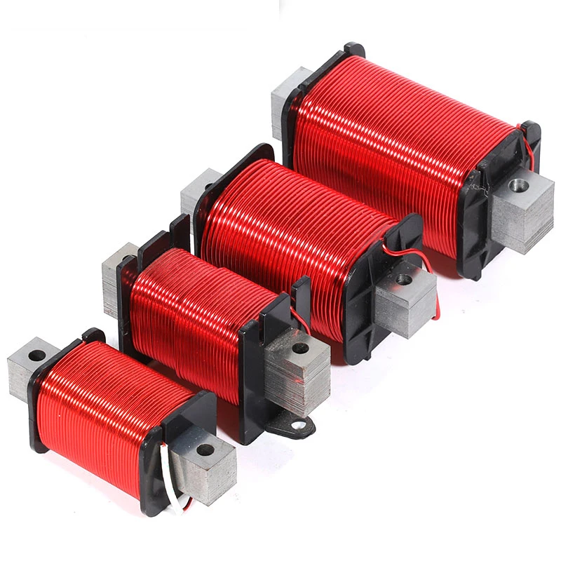10Pcs 6.5mH-13mH Iron Core Audio Amplifier Speaker Crossover Inductor 4N Oxygen-Free Copper Wire 60x40x40mm Frame