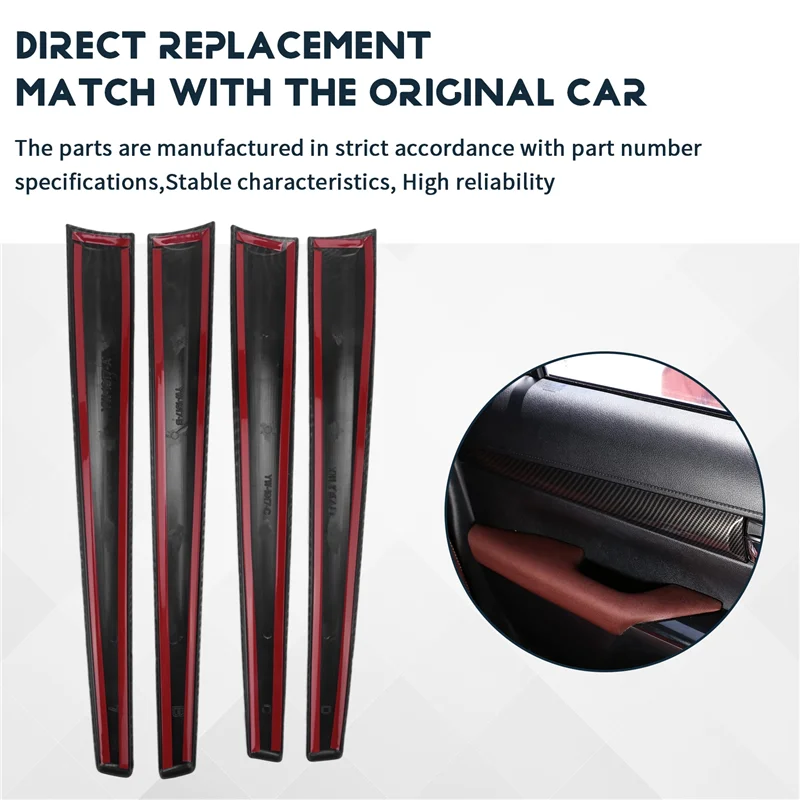 

A82E-For Toyota Hilux 2015-2021 Car Inner Door Panel Cover Trim Car Styling