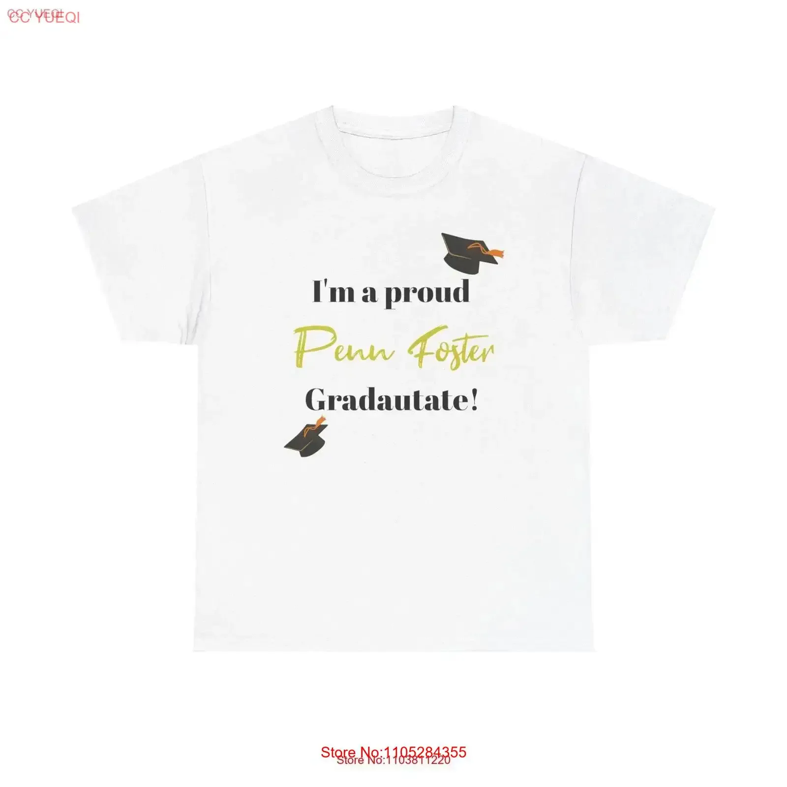 Penn Foster Graduate T Shirt vintage Washed Soft Comfortable Breathable Unisex Slightly designer clothes homme Stylish