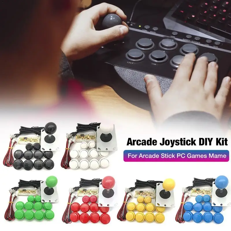 

DIY Arcade Joystick Kit Zero Delay Arcade DIY Kit USB Encoder To PCPS3 Arcade ForSanwa Joystick And Push Buttons For Arcade Mame