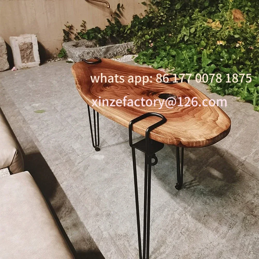 Customizable 4pcs Detachable Table Legs Outdoor Camping Portable Supporting Table Legs High Stability Strong Metal Picnic Table