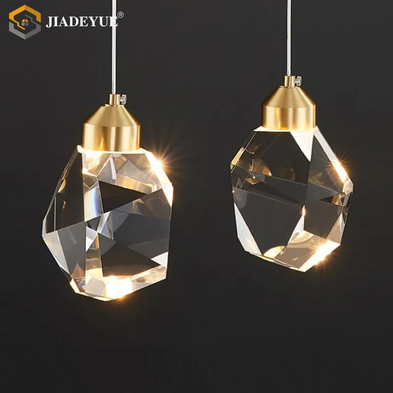 Modern and minimalistLEDcrystal chandelier living room dining room bar counter bedroom bedside background wall decorative light