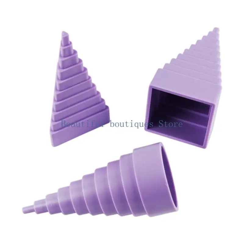 U4LF Handheld Wire Forming Mandrels with Stepped Square, Triangular, and Round Profiles for Jewelry-Making Tasks by Hand