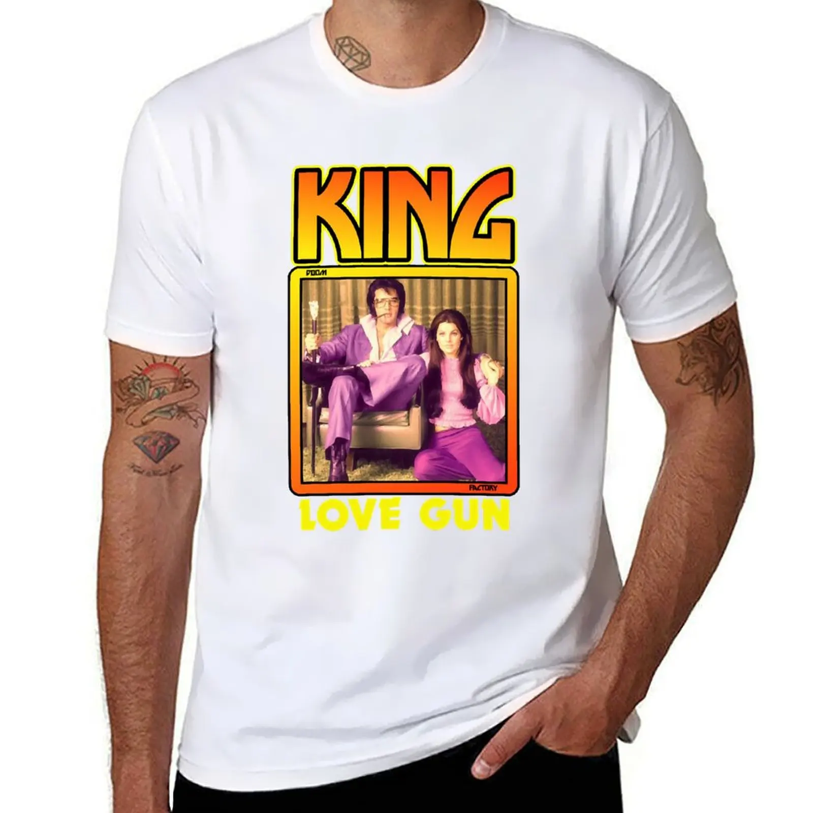 

King Love Gun T-Shirt t shirt personalised anime t shirts for man T-Shirt