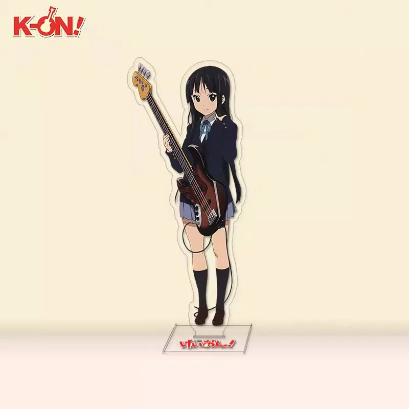 10Cm Japanese Anime K-On Figure Hirasawa Yui Akiyama Mio Nakano Azusa Acrylic Standing Plates Music Girl Ornament for Fans Gift