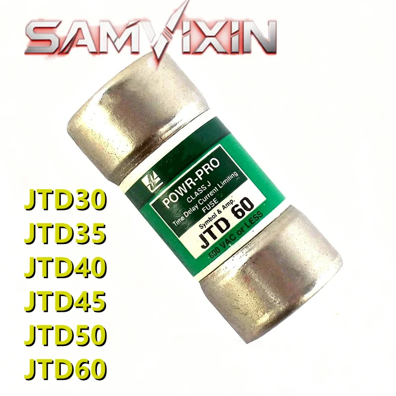 JTD30 JTD35 JTD40 JTD45 JTD50 JTD60 (1piece) Class J Time Delay 600V Fuse, Original In Stock