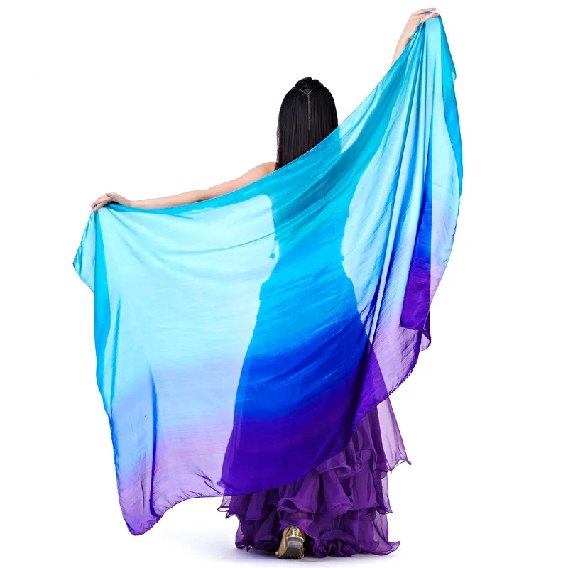 

New Pure Silk Scarf Belly Dance Yarn Stage Supplies Performance Dance Prop Dance Accessories