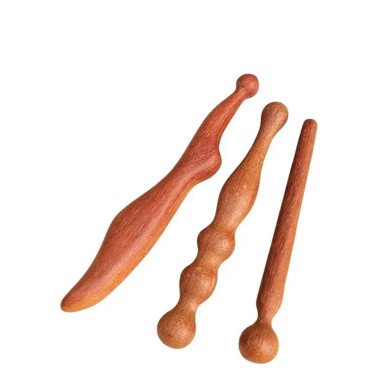 Wooden Acupoint Massage Stick for Foot Head Body Meridian Relief Massage Beauty Tool