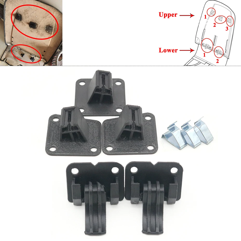 

For Porsche Cayenne 955 957 2003-2010 Interior Car Seat Back Cover Rear Backrest Fastener Clip Bracket Fixing Buckle