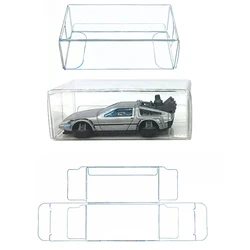 PVC Storage Box for Hot Wheels Tomica Matchbox Car Diecast 1/64 Car Model Displaybox Educational Kid Boys Toys for Children Gift