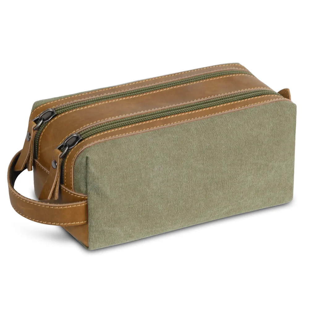

Portable Square Waterproof Men's Toiletry Bag Travel and Business Essentials Organizer Large Capacity Cosmetic Storage Pouch