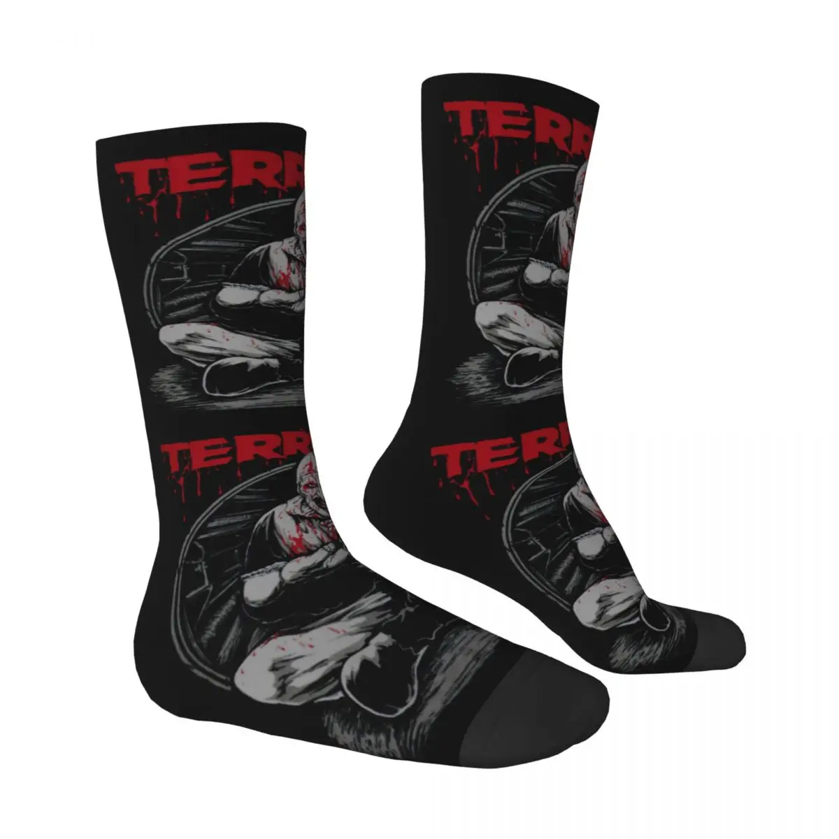 Terrifier Shush Funny Socks for Men Women Unisex Crazy Street Style Printed Crew Sock