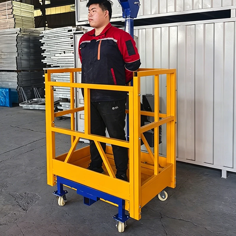 Single-Person Electric Suspended Platform Standing-Type Exterior Wall Construction Safety Shaft Suspended Platform S(Customized)